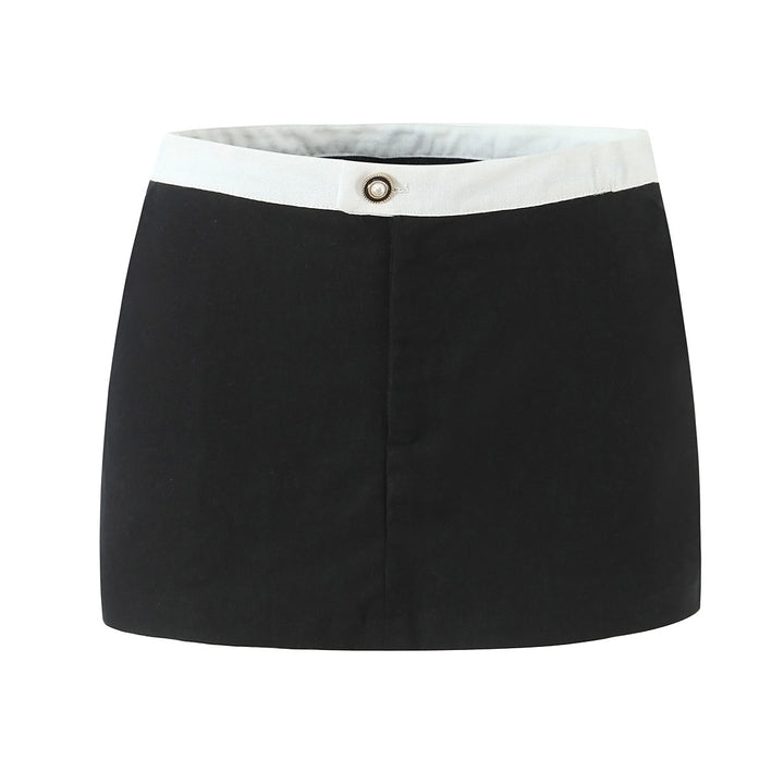 Dame Mode Mini Skirt med smart kant Stilla