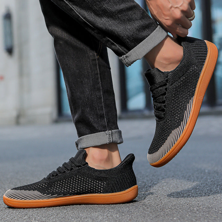 Herren nan strikket slip-on sneakers med sokke-lignende skaft og fleksibel komfortsål Skovae