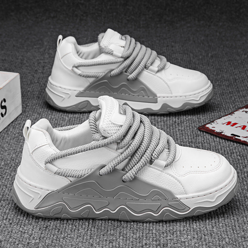 Femme Dual-Tone Chunky Sneakers med Texturerede Sål Stilla