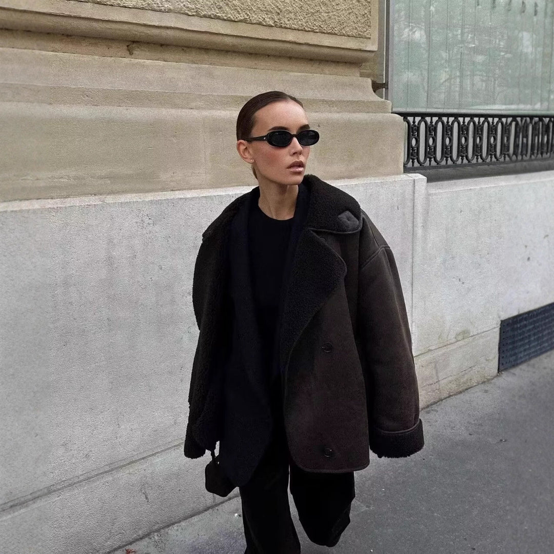 Kvinders fashionable fleecejakke med hyggelig foring Stilla