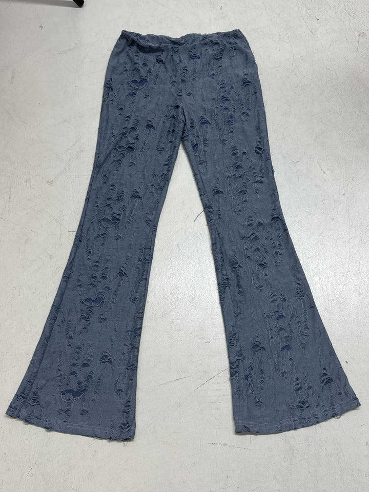 Dame Flared Jeans med trendy Destroyed-detaljer Skovae