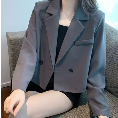 Kvinders fashionable cropped blazer jakke Stilla