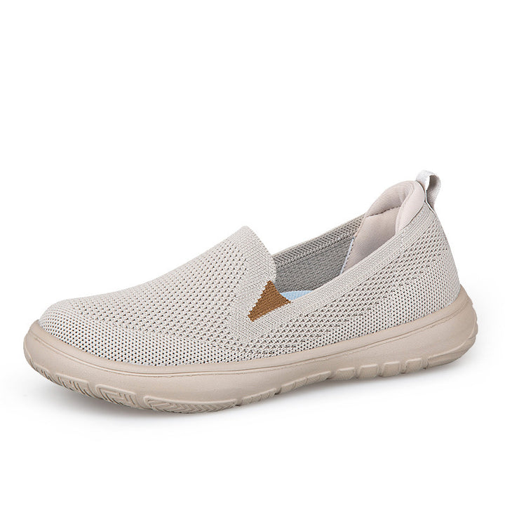 Damer nan sømløs strik-sneakers med ergonomisk fodsengsprofil og stødabsorberende letvægts sål Skovae