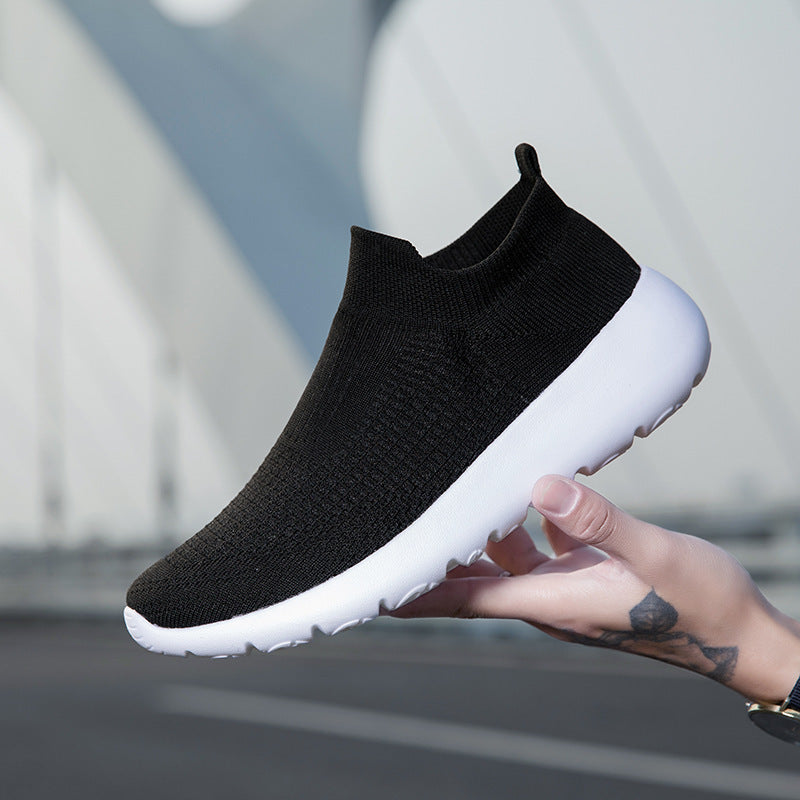 Unisex nan sømløs sokkesneaker med åndbar tredimensionel strikonstruktion og stødabsorberende fleksibel sål Skovae