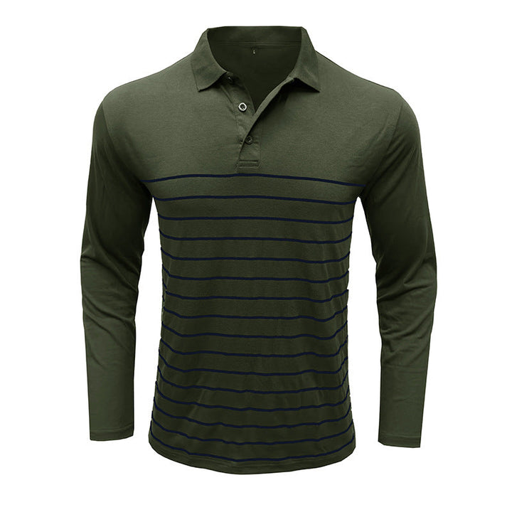 Stilla | Pique Pullover Slim Fit Bomuldsstrik Elegant Stribemønster