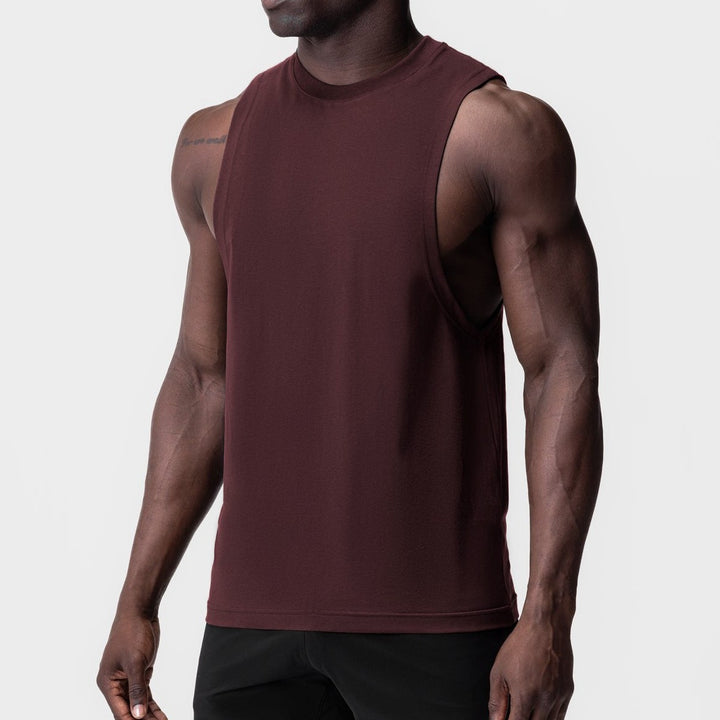 Herrer Sporty Muskelshirt med bred armhul Stilla