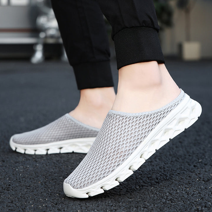 Unisex nan åndbar mesh mule sko med fleksibel vaffelsål og ergonomisk fodseng Skovae