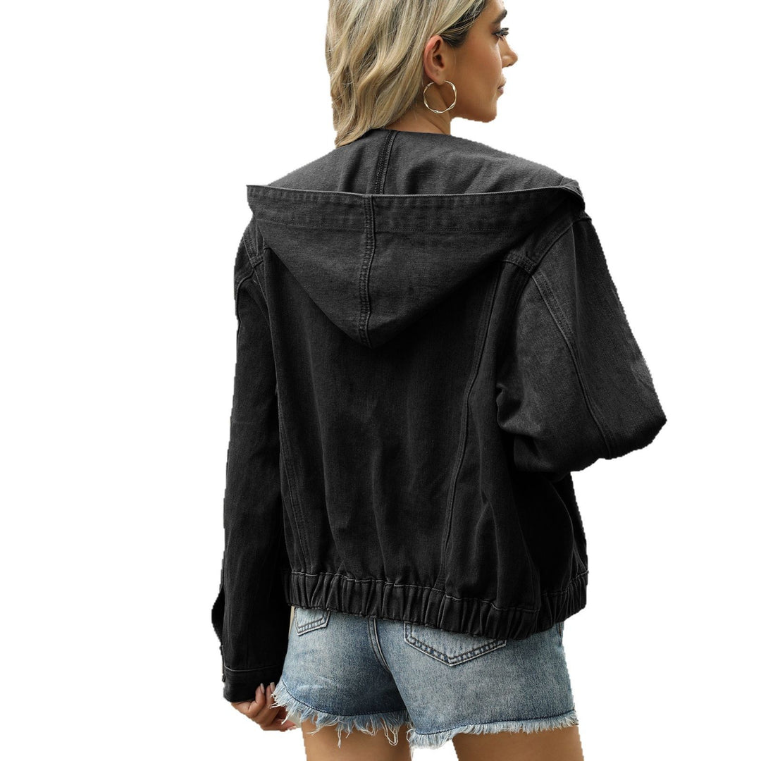 Dame afslappet oversized jeansjakke med moderne accenter Stilla