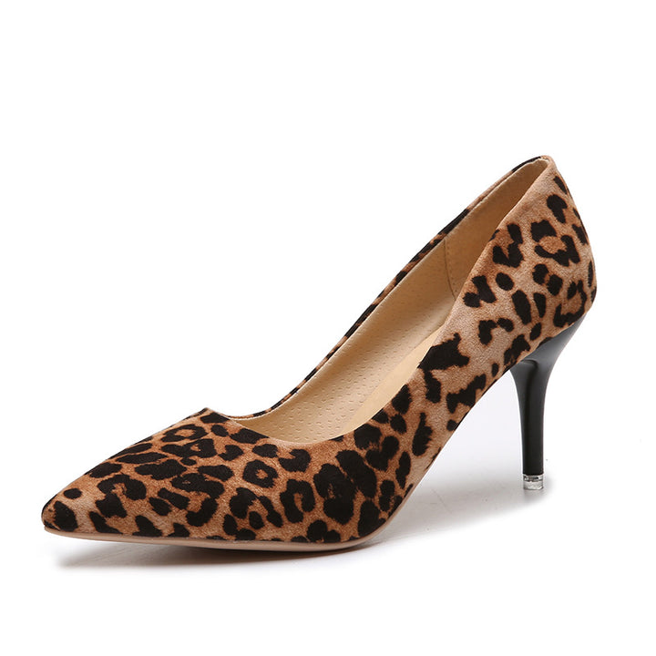 Dame nan spids Court-Pumps med slank stilettohæl og polstret komfortindsål Skovae