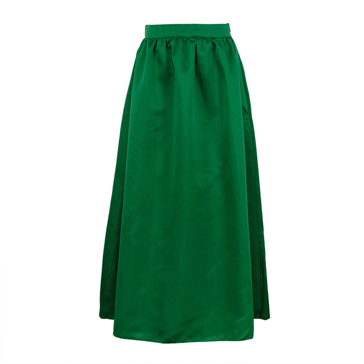 Dame Elegant Maxi-nederdel i flydende stof med elastisk liv Stilla