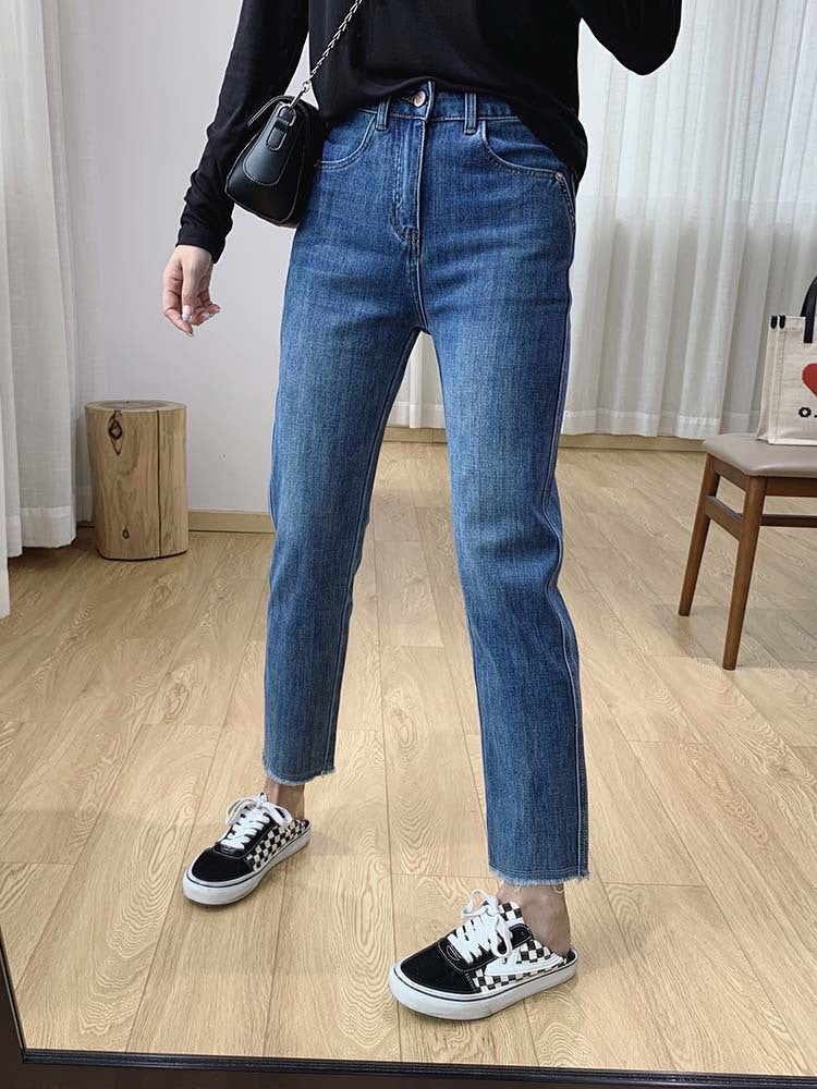 Dame moderne tilpasselige jeans Stilla
