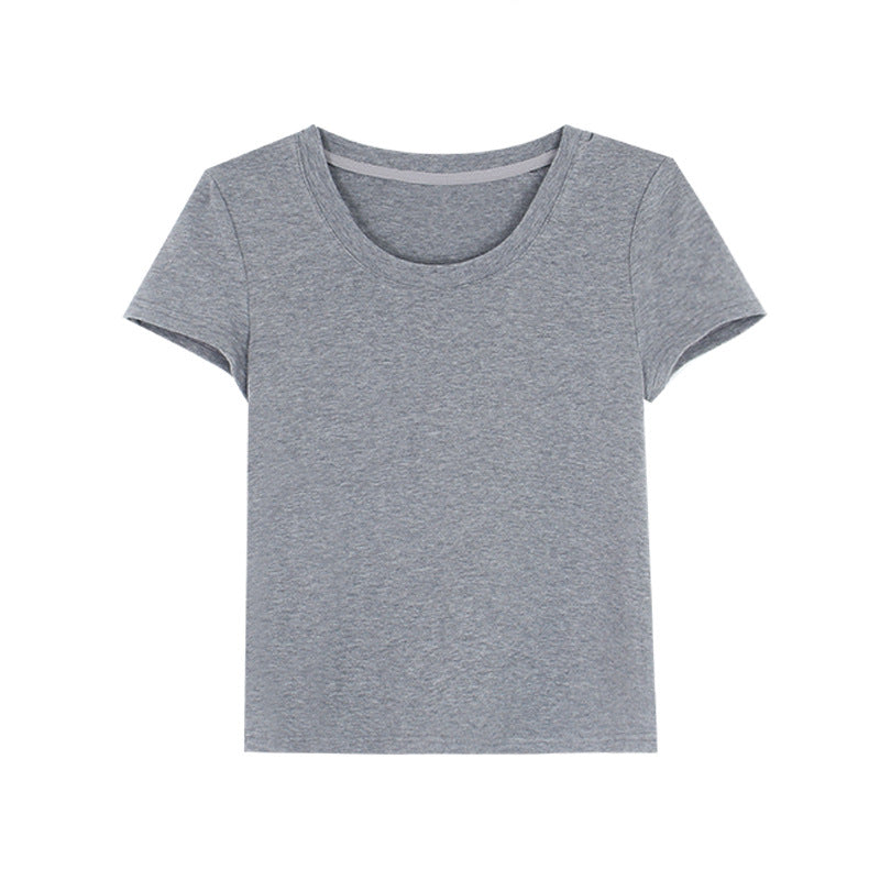 Damer Elegant og behagelig Rundhalset T-shirt Stilla