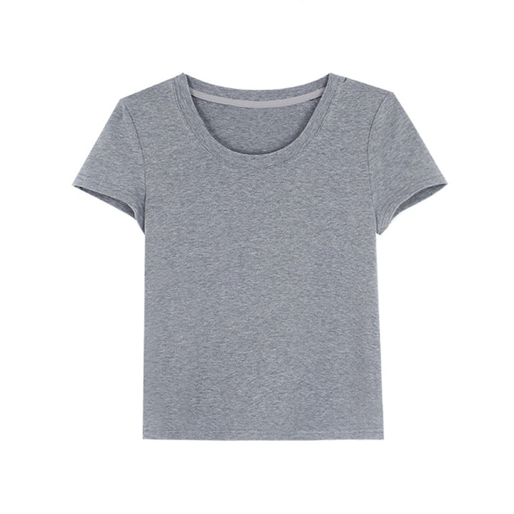 Damer Elegant og behagelig Rundhalset T-shirt Stilla