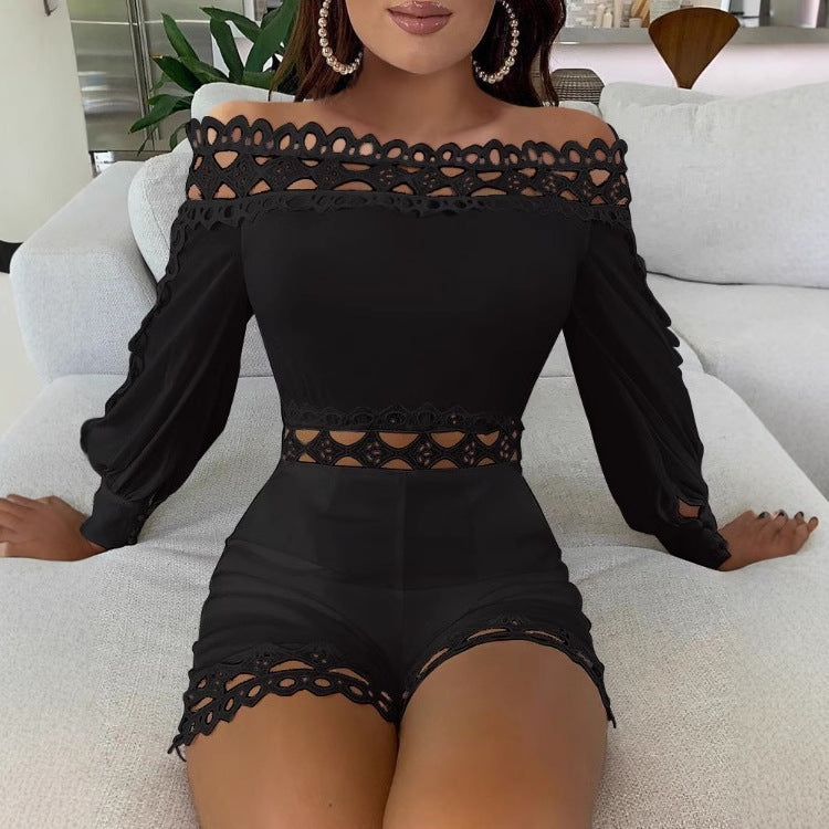 Dame Elegant og legesyg kombination med off-shoulder-detaljer Stilla