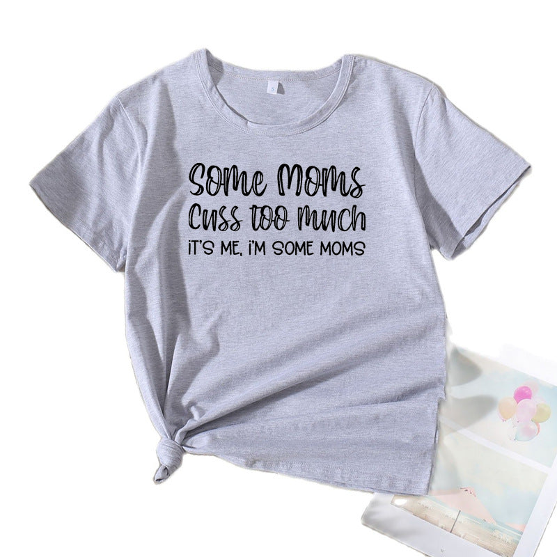 Dame Fritids Humoristisk Grafik T-shirt Stilla 1751262355