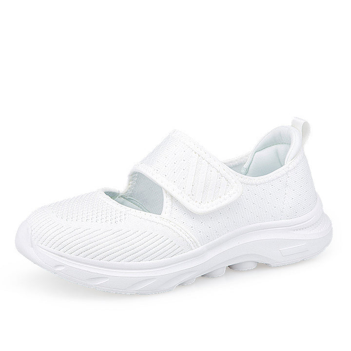 Dame nan Strik-Bælte-Sneaker med Velcro, polstret fodseng og stødabsorberende EVA-sål Skovae
