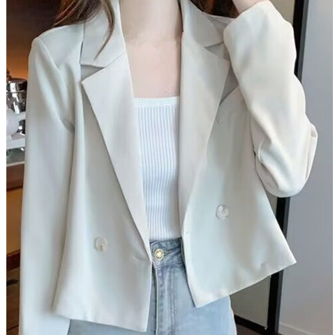 Kvinders fashionable cropped blazer jakke Stilla