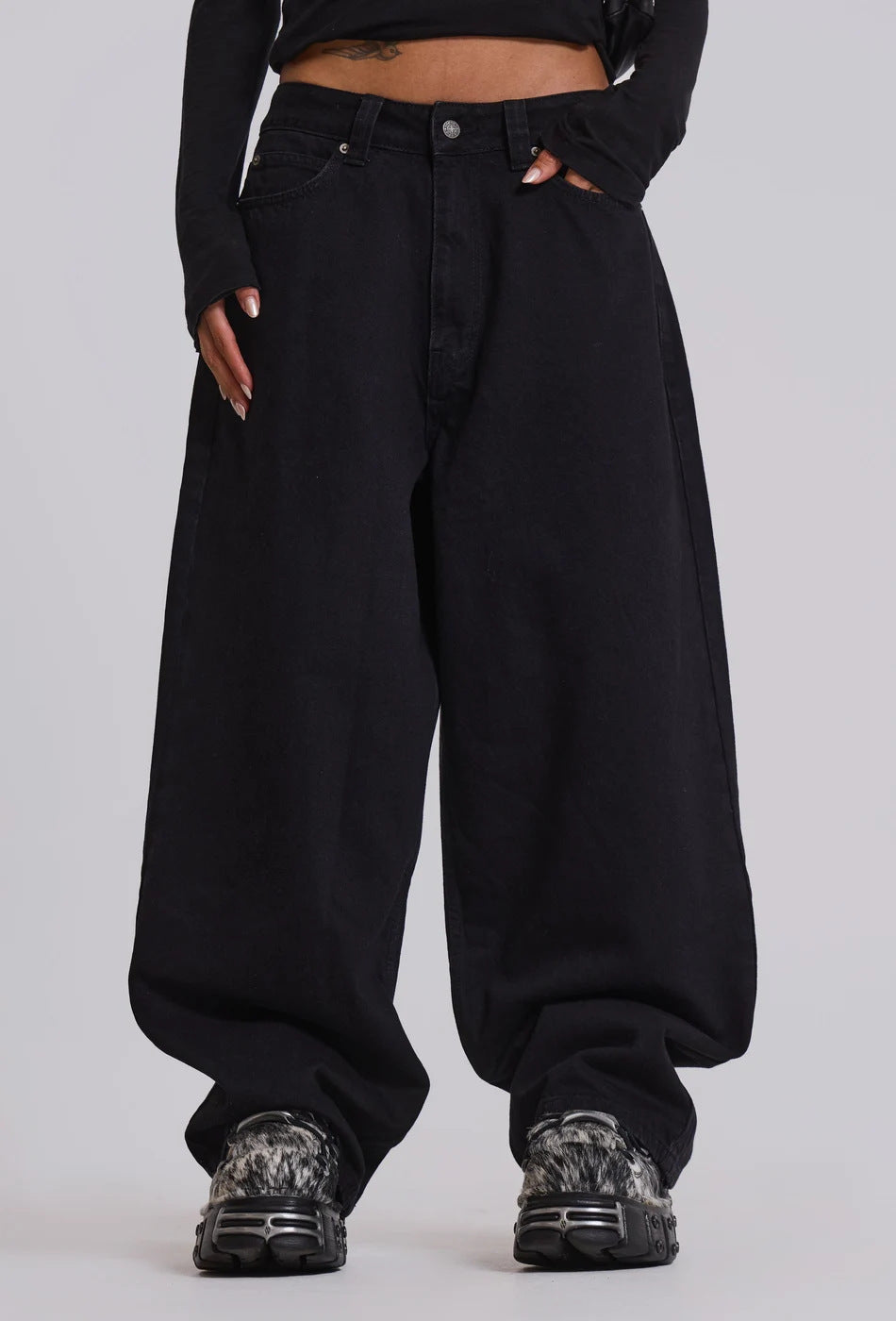 Dame Vidde Beinform Afslappet Pasform Denim-Bukser Stilla