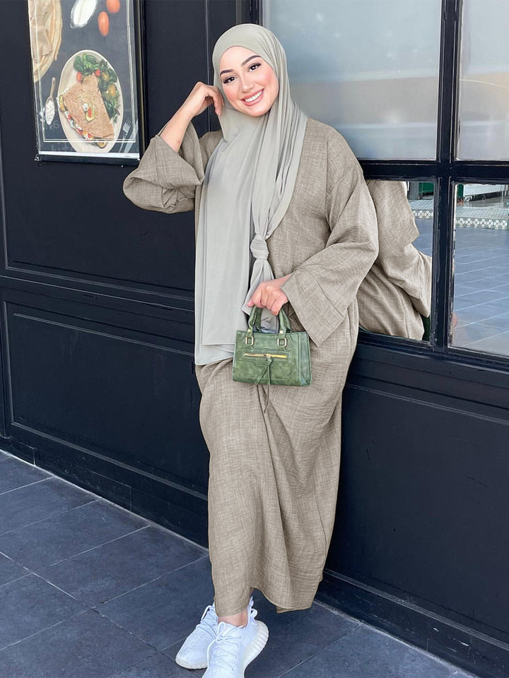 Dame Mode Kaftan med Bred Skæring Stilla