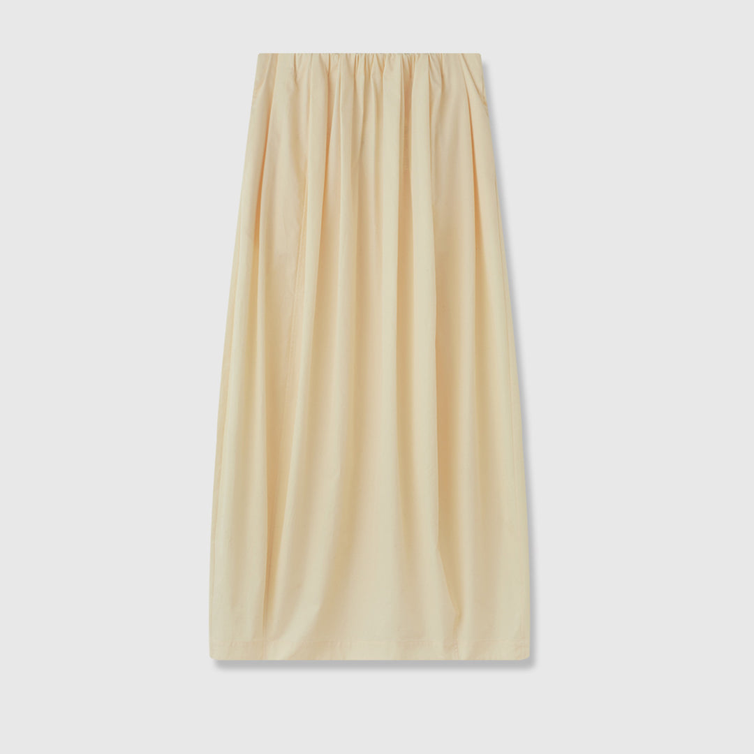 Dame Maxi-nederdel med elastisk talje og elegant fald Stilla