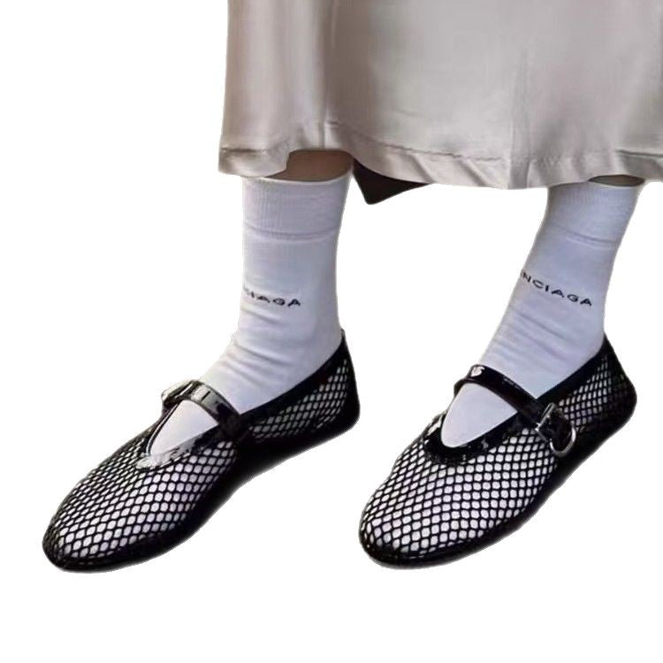 Dame net sneakers med stilfulde remme Stilla