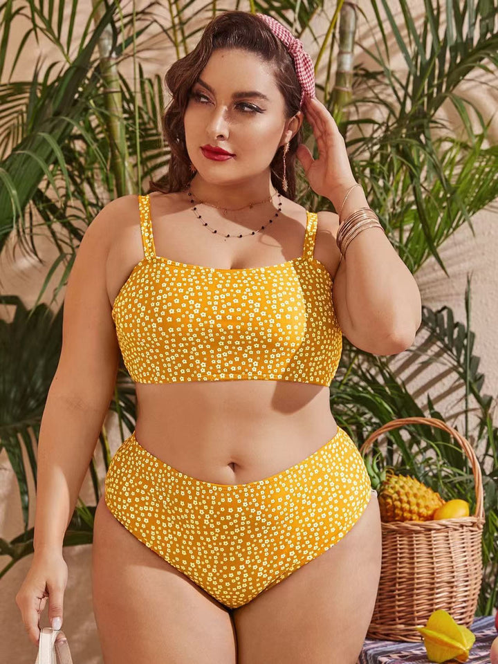 Dame Højskåret bikini med legende prikdesign Skovae