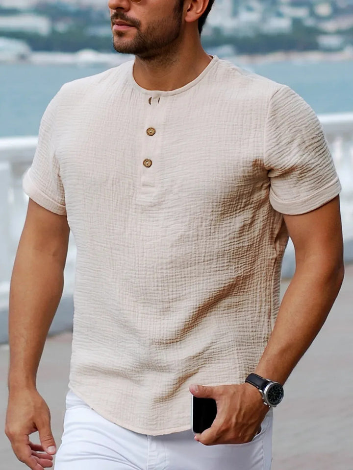Herrer kortærmet Button-Down skjorte Stilla