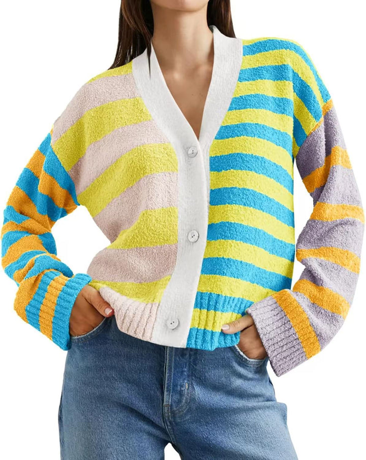 Dame Farvet Loungewear Jakke lavet af hyggeligt materiale Stilla