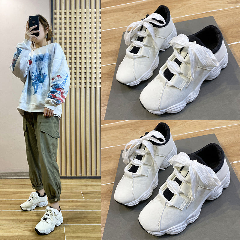 Dame Sporty Sneakers med elastisk snøringssystem og dæmpende sål Stilla
