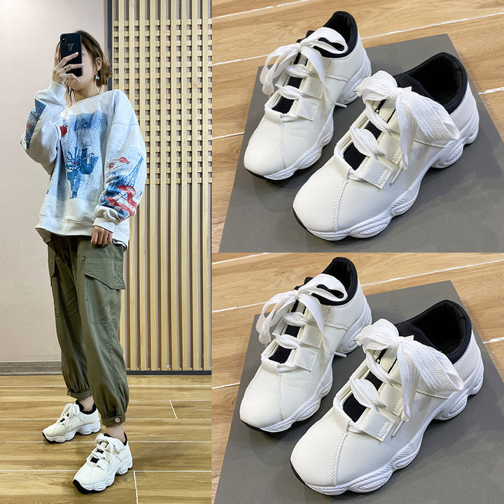 Dame Sporty Sneakers med elastisk snøringssystem og dæmpende sål Stilla