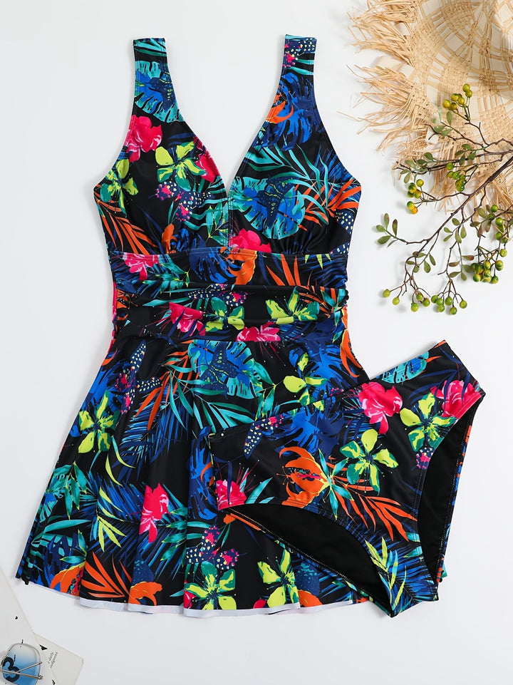 Dame sv swimsuit med elegant indpakningsdesign Skovae