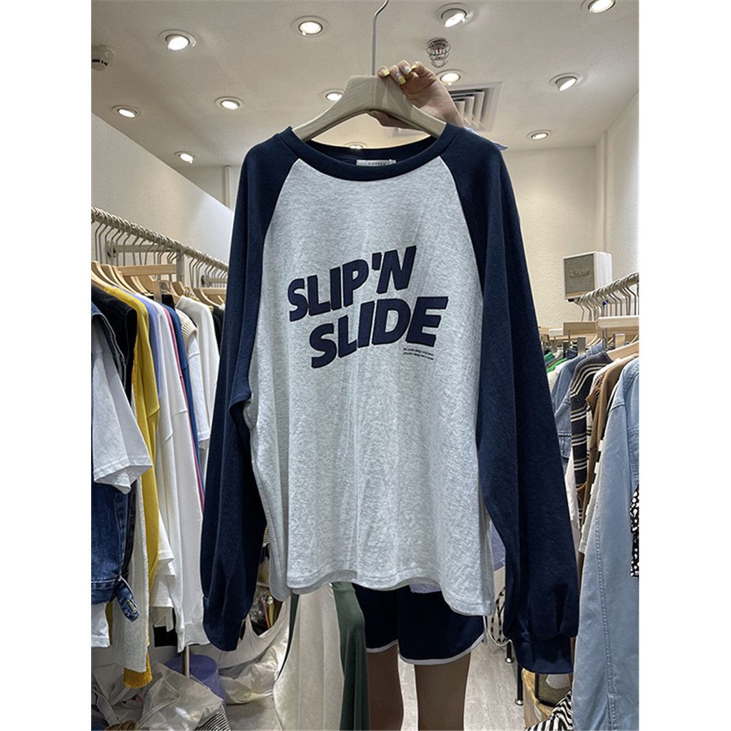 Femme Casual Grafik Langærmet T-shirt Stilla
