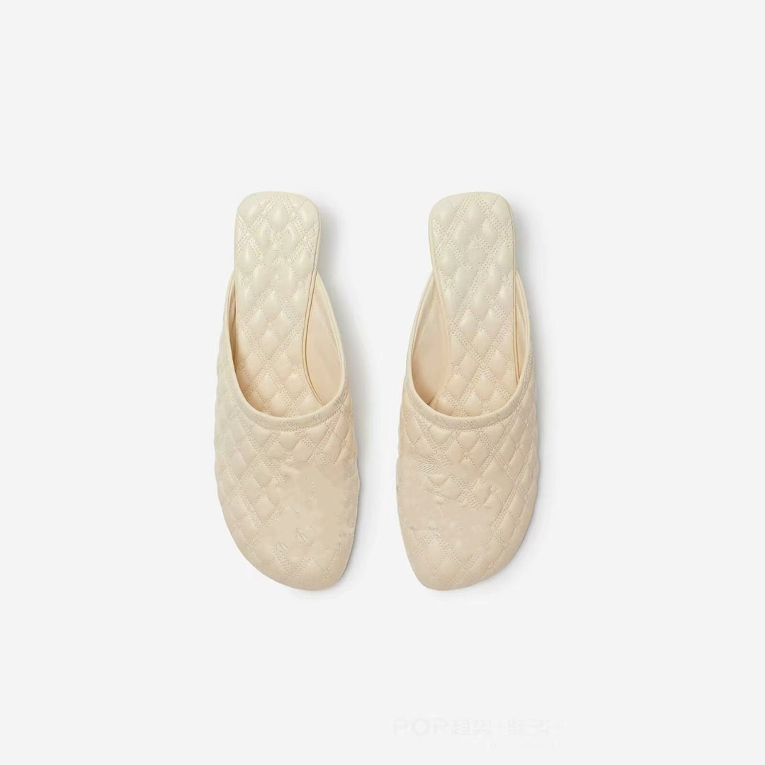 Femme polstret slippers med skulpteret hæl Stilla
