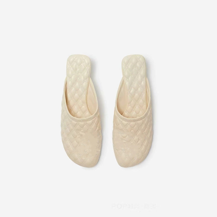 Femme polstret slippers med skulpteret hæl Stilla