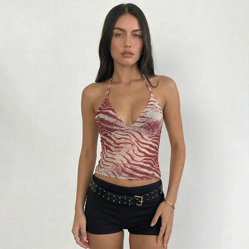 Dame dyreprint top Skovae