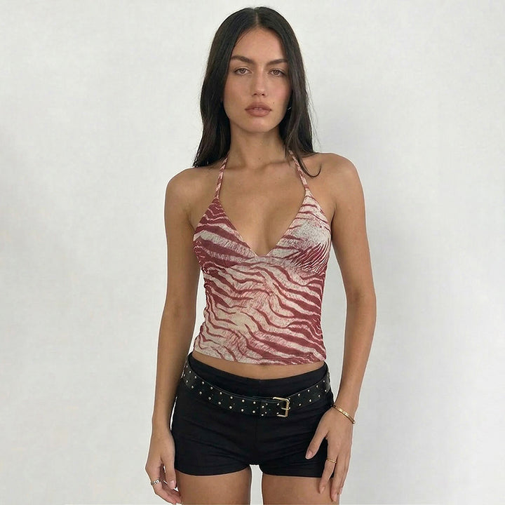 Dame dyreprint top Skovae