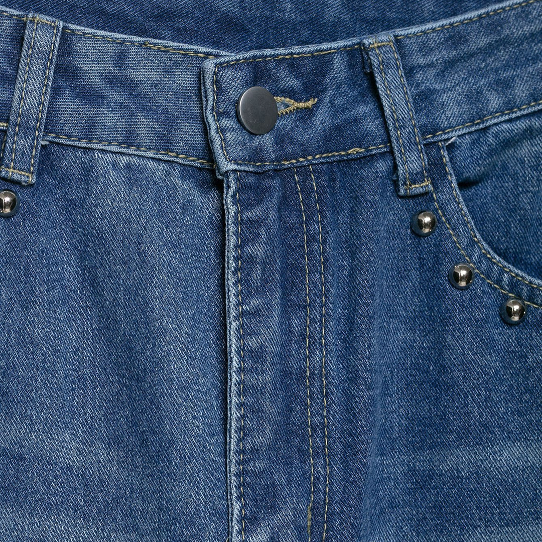 Dame Bred Jeans med Smykke Detaljer Stilla