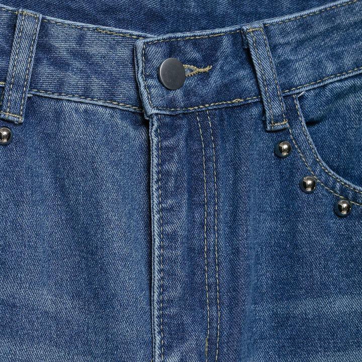 Dame Bred Jeans med Smykke Detaljer Stilla