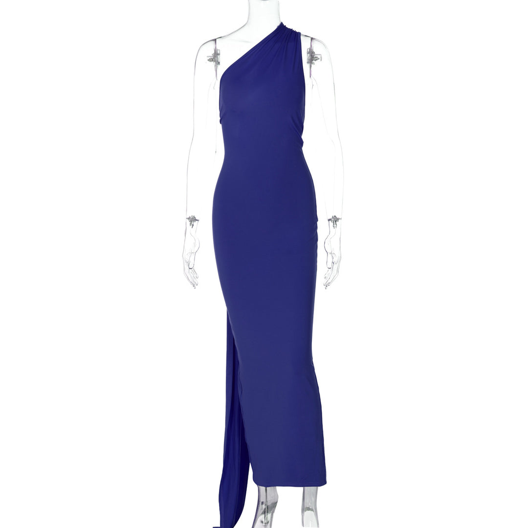 Damer Elegant One-Shoulder Aftenkjole Skovae