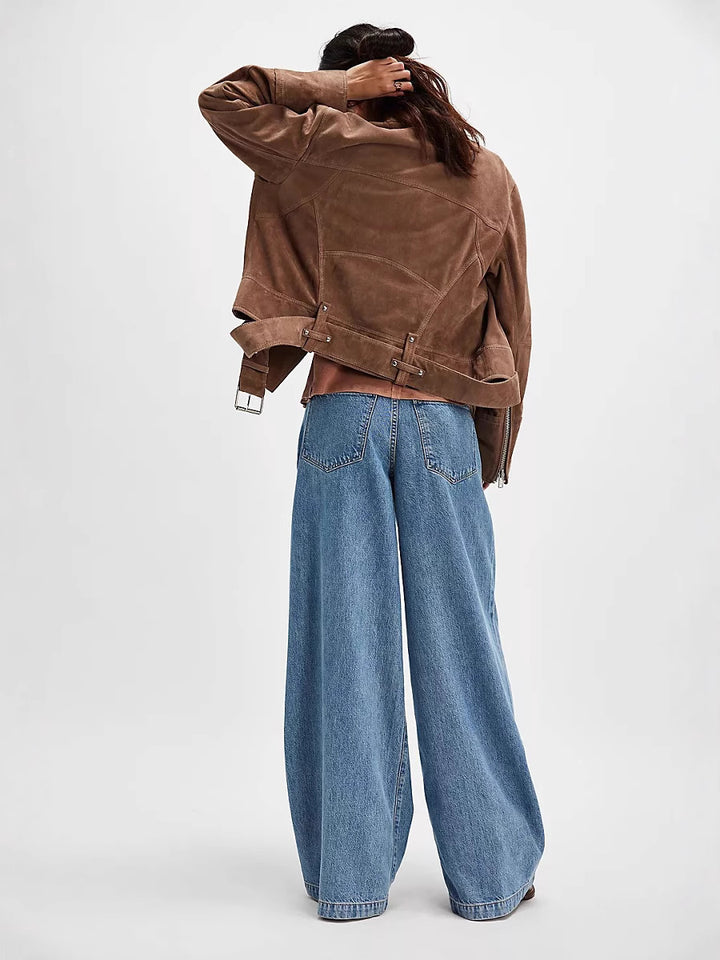 Damer Løst skårne højtaljede jeans med elegant snit og trendy design Stilla