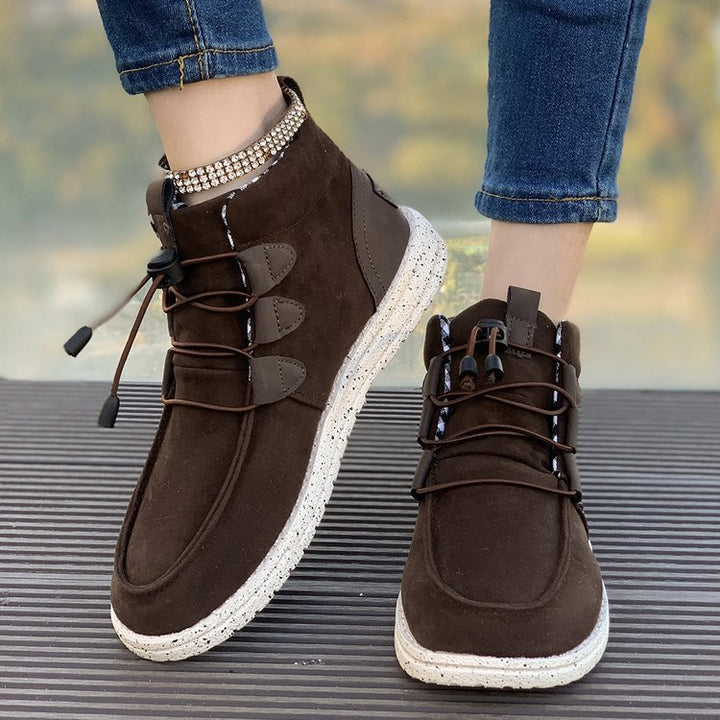 Dame sneakers med elastisk snørresystem og skridsikker sål Stilla