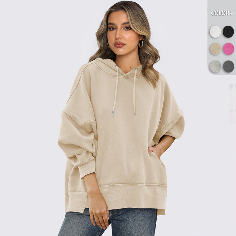 Dame Oversized Hættetrøje med moderne detaljer Stilla
