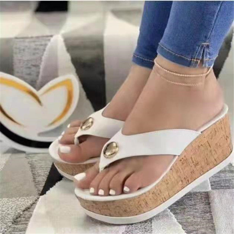 Dame behagelige plateau-sandaler med elegant spænde Stilla