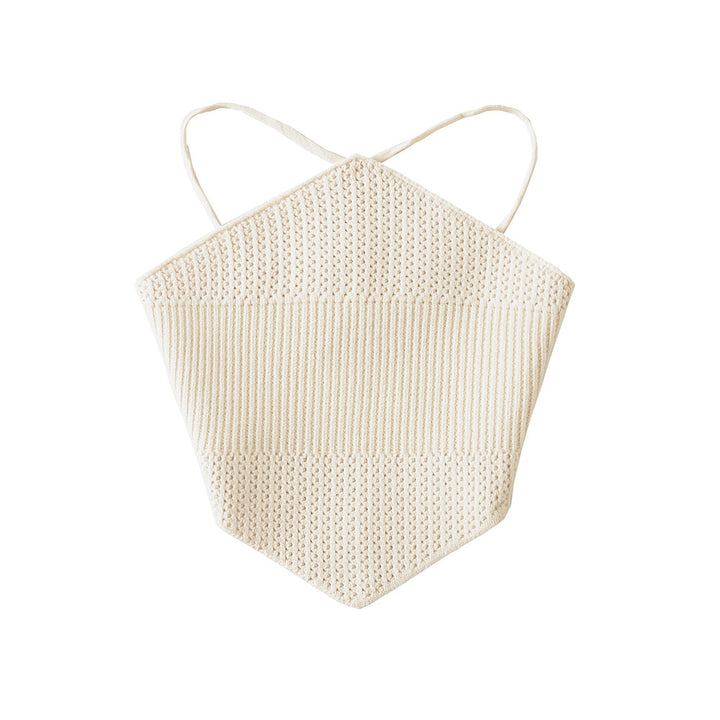 Dame tanktop med stilfuldt netdesign og fashionable volangdetaljer Stilla