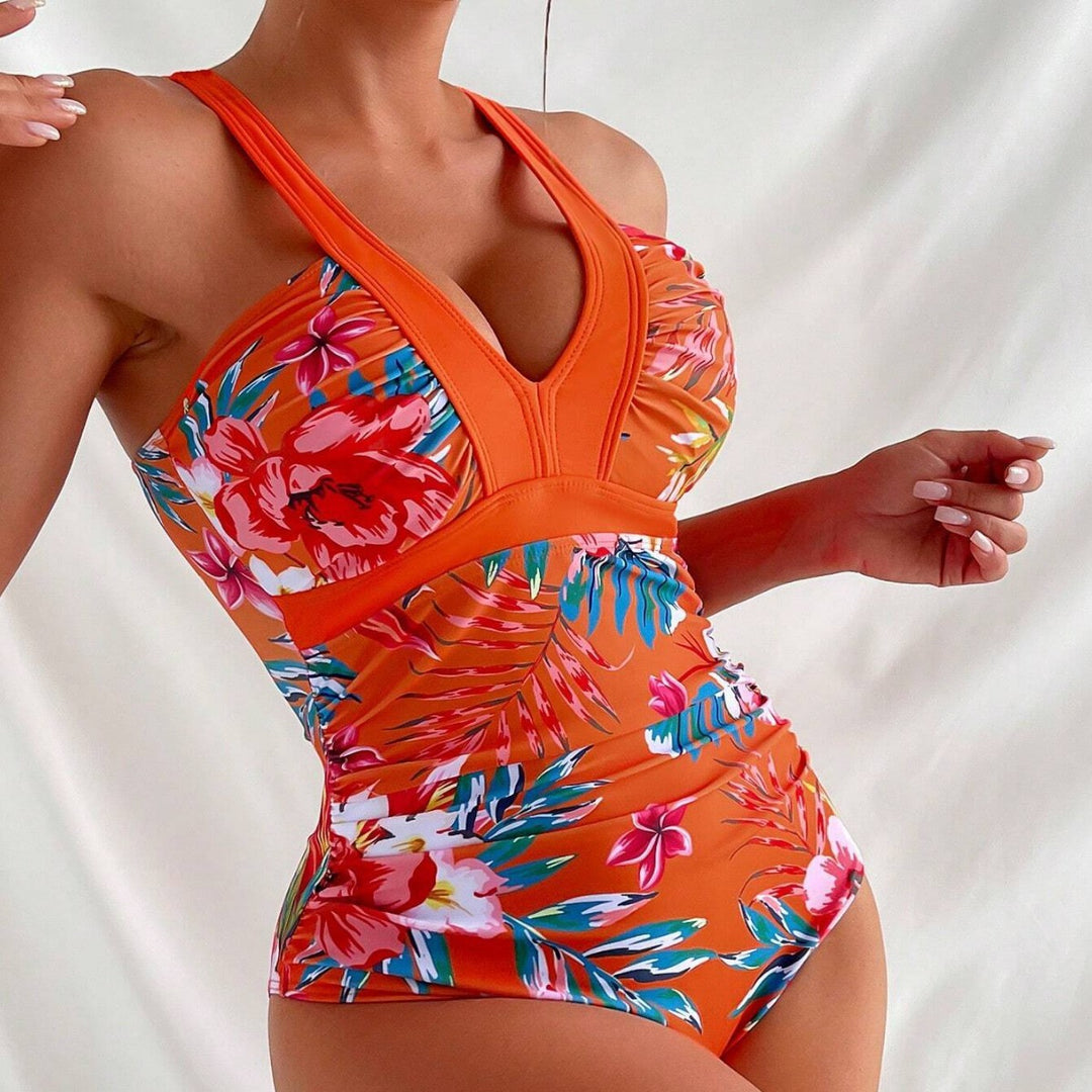 Dame Blomsterdesign Monokini Badetøj Stilla