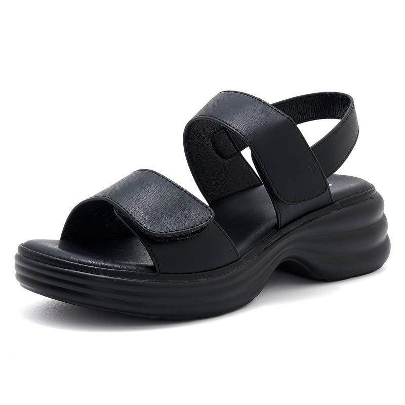 Dame komfortable sandaler med justerbare velcrolukninger og dæmpende sål Stilla