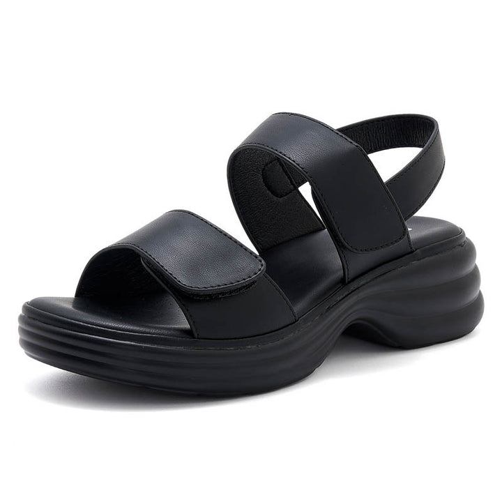 Dame komfortable sandaler med justerbare velcrolukninger og dæmpende sål Stilla