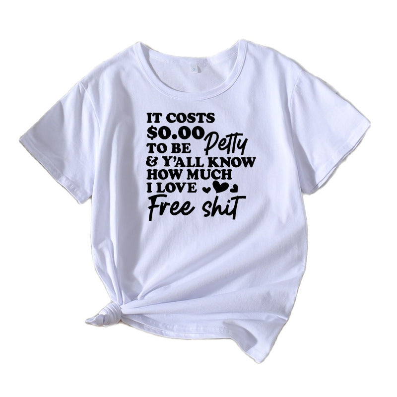Dame Fritid Sjov Slogan T-Shirt Stilla