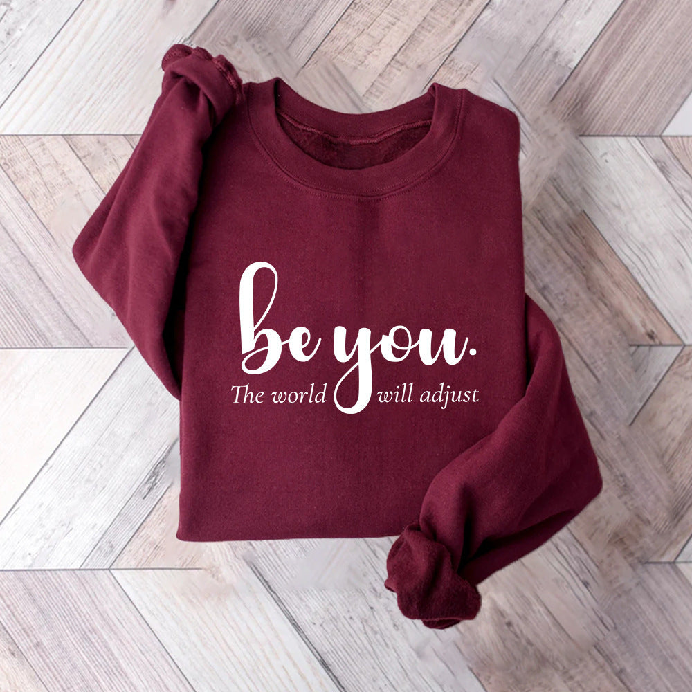 Dame sweatshirt med inspirerende motiv og motiverende budskab Stilla