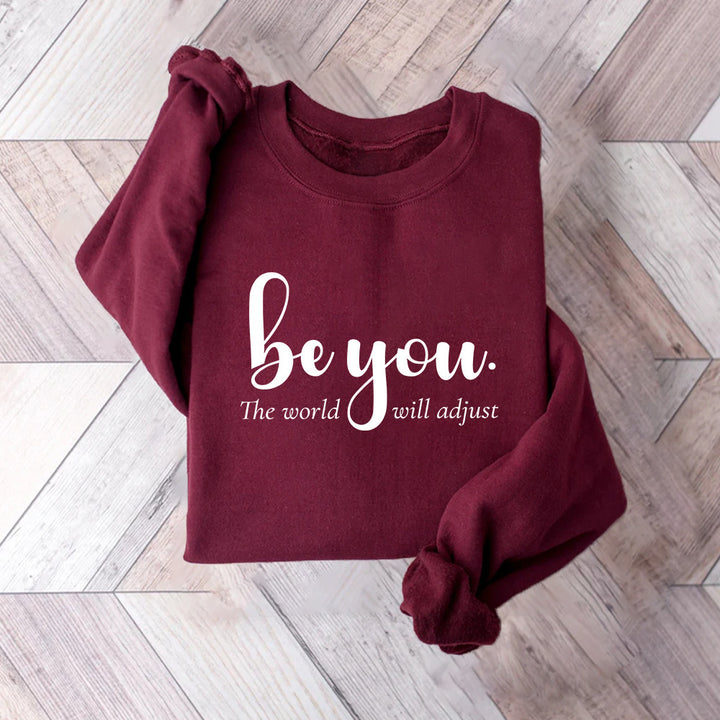 Dame sweatshirt med inspirerende motiv og motiverende budskab Stilla